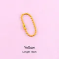 Yellow 10cm candy colored painted ball chain for DIY crafts and toy accessories - 10cm / Yellow