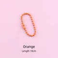 Vibrant orange 10cm candy color painted ball chain for DIY craft and bag accessories - 10cm / Orange