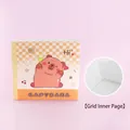 Cute cartoon Capybara themed square grid notebook memo pad for journaling 50 sheets - Hello Capybara / 14.9x15cm 50 Sheets