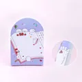 Niedliche U-förmige Katzen-Haftnotizen, 50 Blatt pro Block, 9x6 cm kreative Schreibwaren - 50 Stück/Packung / Lese-Katze