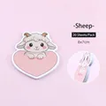 Kawaii cartoon sheep heart-shaped sticky note pad for student messages, 20 sheets per pack - Pack of 20 / Sheep