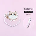 Cute heart-shaped Ragdoll cat sticky notes for students, 20 sheets per pad, 8x7cm size - Pack of 20 / Ragdoll Cat
