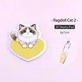 Cute heart-shaped Ragdoll cat sticky notes, 20 sheets per pack for school student notes - Pack of 20 / Ragdoll Cat Type 2