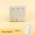 Cute soda rabbit illustration sticky note pad 8x8cm with 80 sheets for office journaling. - Soda Rabbit / 8x8cm (80 Sheets/Pad)