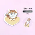 Cute heart-shaped Shiba Inu cartoon sticky notes, 20 sheets per mini memo pad - Pack of 20 / Shiba Inu