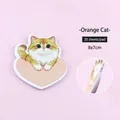 Cute heart-shaped ginger cat sticky notes for journaling, 20 sheets per pad, 8x7cm size - Pack of 20 / Orange Cat