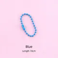 Bright blue candy colored ball chain 10cm length for DIY craft bag and toy accessories - 10cm / Blue