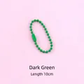 10cm dark green lacquer colored ball chain for handmade DIY craft and jewelry projects - 10cm / Dark Green