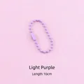 10cm candy-colored ball chain in light purple for DIY bag and toy accessories DIY - 10cm / Light Purple