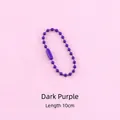 High-quality 10cm candy-colored dark purple ball chain for DIY crafts and accessories - 10cm / Deep purple