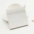 Foglietti adesivi bianchi quadrati minimalisti per forniture scolastiche e ufficio - Bianco-Vuoto
