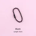 10cm Black Lacquered Ball Chain for Handmade DIY Jewelry and Bag Accessory Crafts - 10cm / Black