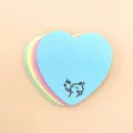 Heart shaped colorful sticky notes with cute cartoon bunny, 25 sheets per pad - Cute Rabbit Style (D003)