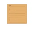 Foglietti adesivi carta kraft stile lista 7.6x7.6cm 80 fogli per l'ufficio - Kraft-Lista / 80 Pezzi/Confezione / Marrone