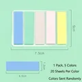 Morandi color PET sticky index tabs for page marking and document labeling - Morandi Flat Head (B-2-3)