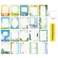 Set of 20 cartoon calligraphy papers with 1.5cm grid for kids' writing practice - Cartoon Grid / Pack of 20