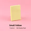 Piccoli foglietti adesivi Morandi gialli per ufficio, 7,6x5 cm, 100 fogli per pacco - Giallo Piccolo