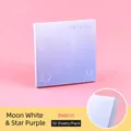 Minimalistische violette Haftnotizen mit Farbverlauf 8x8cm 50 Blatt für Journal - Mond Weiß Stern Lila (2F4-2-1) / 50 Blatt