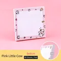 Pink cow cartoon sticky notes 8x8cm 80 sheets per pad for student memo - Pink Calf (4#) / 80 Pieces/Pack