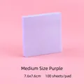 Note adesive viola quadrate 7,6x7,6 cm per appunti di ufficio e pianificazione - M Viola