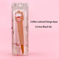 Cute brown bear squishy gel pen with 0.5mm black ink for stress relief and creative writing - Brown Squishy (OPP Bag) / 0.5 Black