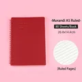 A5 spiraalnotitieboek in wijnrood met 80 vellen gelinieerd papier - A5 (80 Vellen/Verpakking) / Bordeauxrood