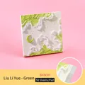 Notes autocollantes paysage peinture à l'huile, Glazed Moon Vert, 8x8cm, 50 feuilles - Lune de Verre - Vert (6#) (50 Pièces/Pack)