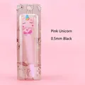Cute pink unicorn squishy decompression gel pen with 0.5mm black ink for school - Pink Unicorn (OPP Bag) / 0.5 Black
