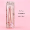Cute pink cat paw squishy gel pen 0.5mm black ink stress relief stationery for school - Pink Cat Paw (Blister Card) / 0.5 Black