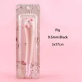 Cute pink squishy pig gel pen 0.5mm black ink decompression stationery for students - Pig (OPP Bag) / 0.5 Black