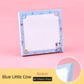 8x8cm blue cartoon cow sticky notes pad, 80 sheets for school memo and office notes - Blue Calf (11#) / 80 Pieces/Pack