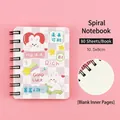 A7 mini spiral notebook featuring a cute cartoon rabbit design and blank inner pages. - 20# Future Awaits Style / 10.5x8cm