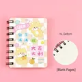 Mini A7 spiral notebook with cute cartoon dog illustration and 80 blank inner sheets - 17# Good Luck Style / 10.5x8cm