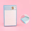 Bloc-notes a cartoni animati blu con righe orizzontali, 30 fogli per note e diario - Linea Orizzontale - Blu / 30 Fogli