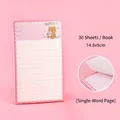 Simpatico quaderno rosa per vocaboli con 30 fogli per studenti e studio quotidiano - Stile Vocabolario - Rosa / 30 Fogli