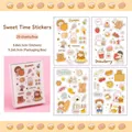 Cute kawaii cartoon PET waterproof stickers for DIY planner, 20-sheet boxed set. - 20 Sheets/Box / Sweet Time