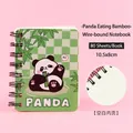 Σπιράλ σημειωματάριο panda κινουμένων σχεδίων τσέπης με 80 λευκά κενά φύλλα - Πάντα που Τρώει Μπαμπού (29)