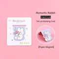 Adorable cartoon rabbit magnetic bookmark crafted from high quality paper and magnet - Magnetic Bookmark / 05 Romantic Rabbit