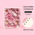 Cute pink 3D rabbit pocket coil notebook with 80 blank sheets for student stationary - Spiral Bound / 80 Sheets / Dessert Rabbit