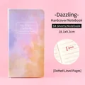 Schimmerndes Aquarell-Hardcover-Notizbuch mit 64 gepunkteten Innenseiten, 18,1x9,3cm - Strahlender Stil / 18.1x9.3cm (64 Blatt)
