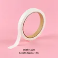 High-viscosity white double-sided tape roll for school stationery and DIY craft projects - 1.2cm Wide (12m) / White