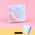 Aesthetic sky pattern square sticky notes, 8x8cm dimensions, 50 sheets per pad set - Soaring Clouds
