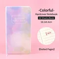 Pastellfarbenes Hardcover-Notizbuch mit 64 punktierten Blättern und 8 mm Abstand. - Colorful Array Style / 18.1x9.3cm (64 Blatt)