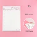 A5 cute cartoon bear to-do list notepad with pink checkered border, 30 sheets - Hello Bear (List) / A5 (20.5x14.5cm)