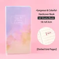 Farbenfrohes Aquarell Hardcover Notizbuch mit 64 gepunkteten Innenseiten, 18,1x9,3cm - Splendid Colors Style / 18.1x9.3cm (64 Blatt)