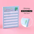 Simpatico taccuino adesivo blu cartoon con 50 fogli in formato 10x7.6cm utile - Stile Strong / 50 Fogli