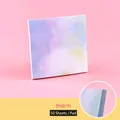 Creative watercolor starry sky themed square sticky note pad for journaling 8x8cm - Sea of Clouds