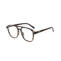 Vintage-Aviator-Sonnenbrille mit Schildpatt-Rahmen und modischem Doppelsteg-Design - Schildpatt-Rahmen