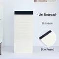 Minimalist 18.5x8cm long to-do list memo pad with 40 sheets for daily planning. - Approx 40 Sheets / Checklist Style