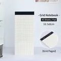 Minimalist long grid memo pad variant with 40 sheets for daily planning 18.5x8cm - Approx 40 Sheets / Grid Style